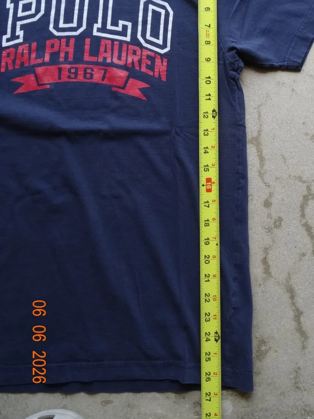 Y2k Polo Ralph Lauren 1967 Collegiate Spellout Tshirt mens M